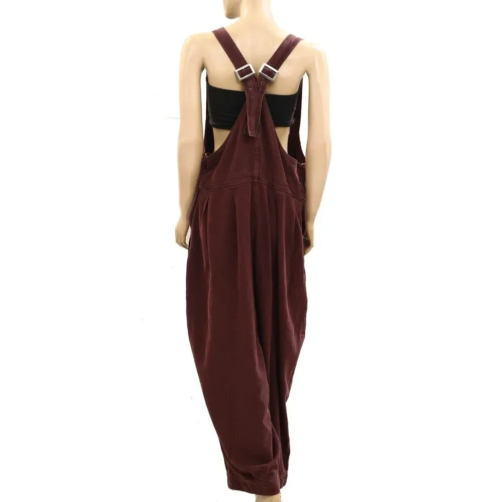 Free People We The Free Felix Tapered Overalls Jumpsuit Dress Pinafore M 288769
